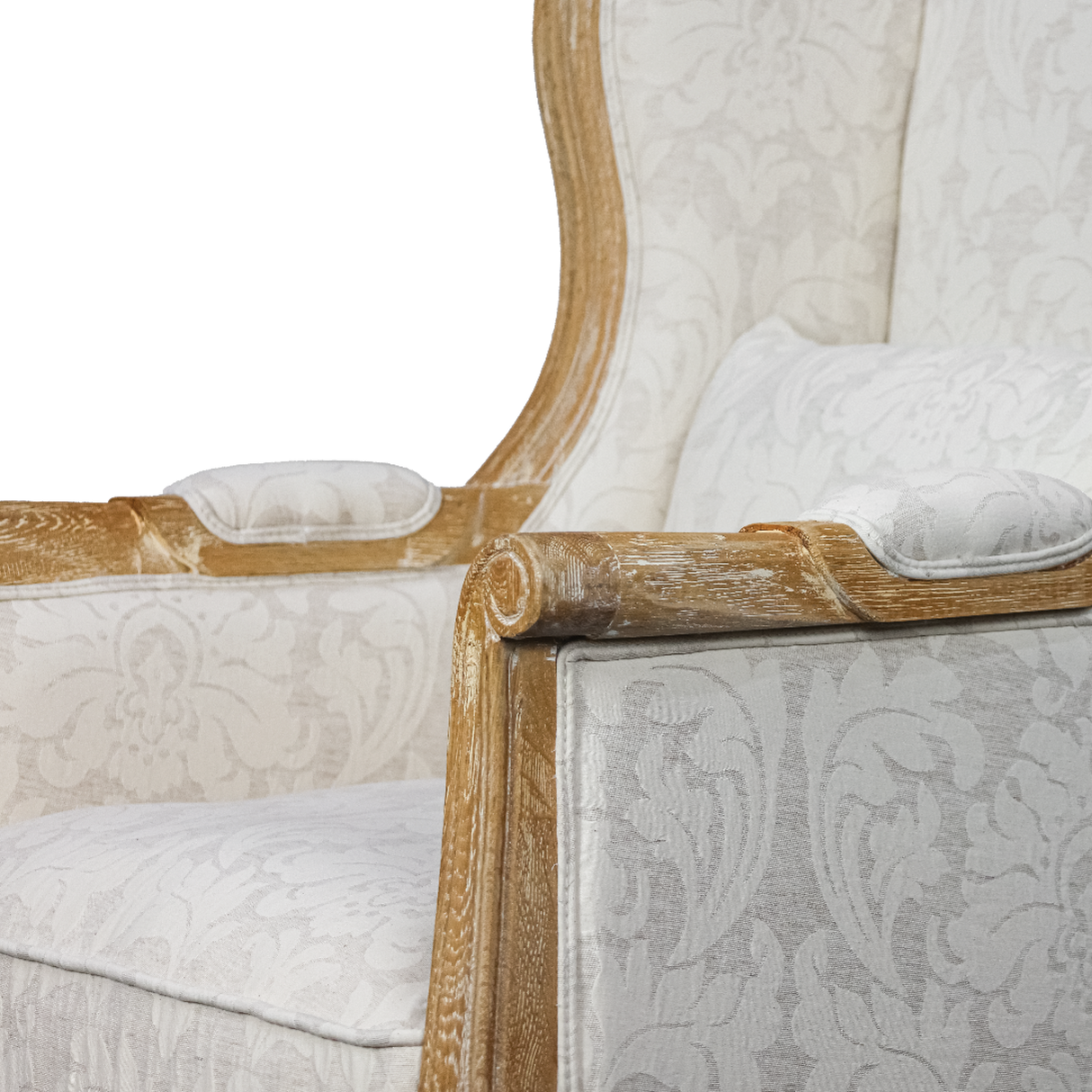 Ashwood Linen Chair – Strong Vintage Wood Design with Breathable Linen Upholstery - NEW ZEALAND BED COMPANY
