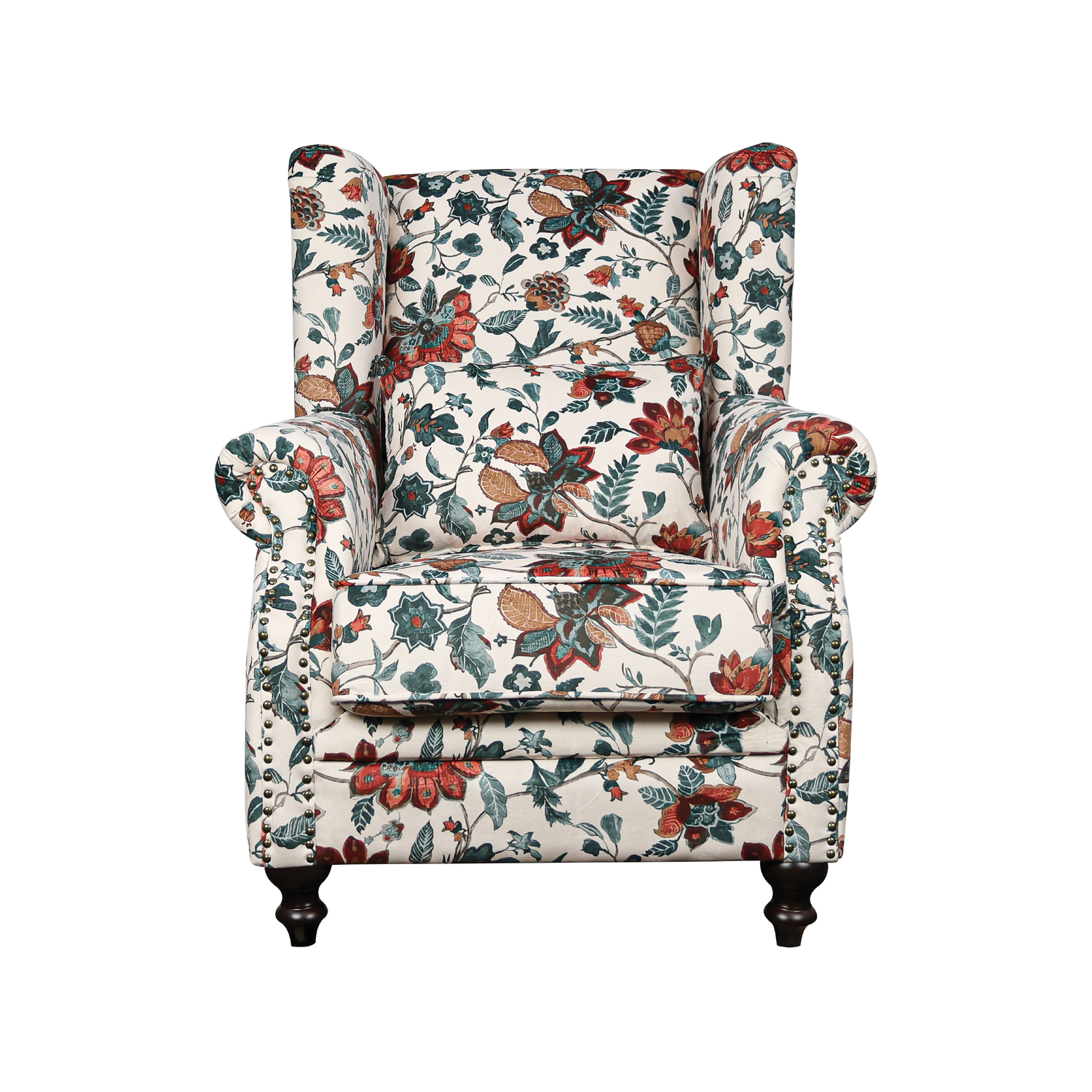Floral Vintage Chair – Timeless Design, Strong Wood Elegance - NEW ZEALAND BED COMPANY