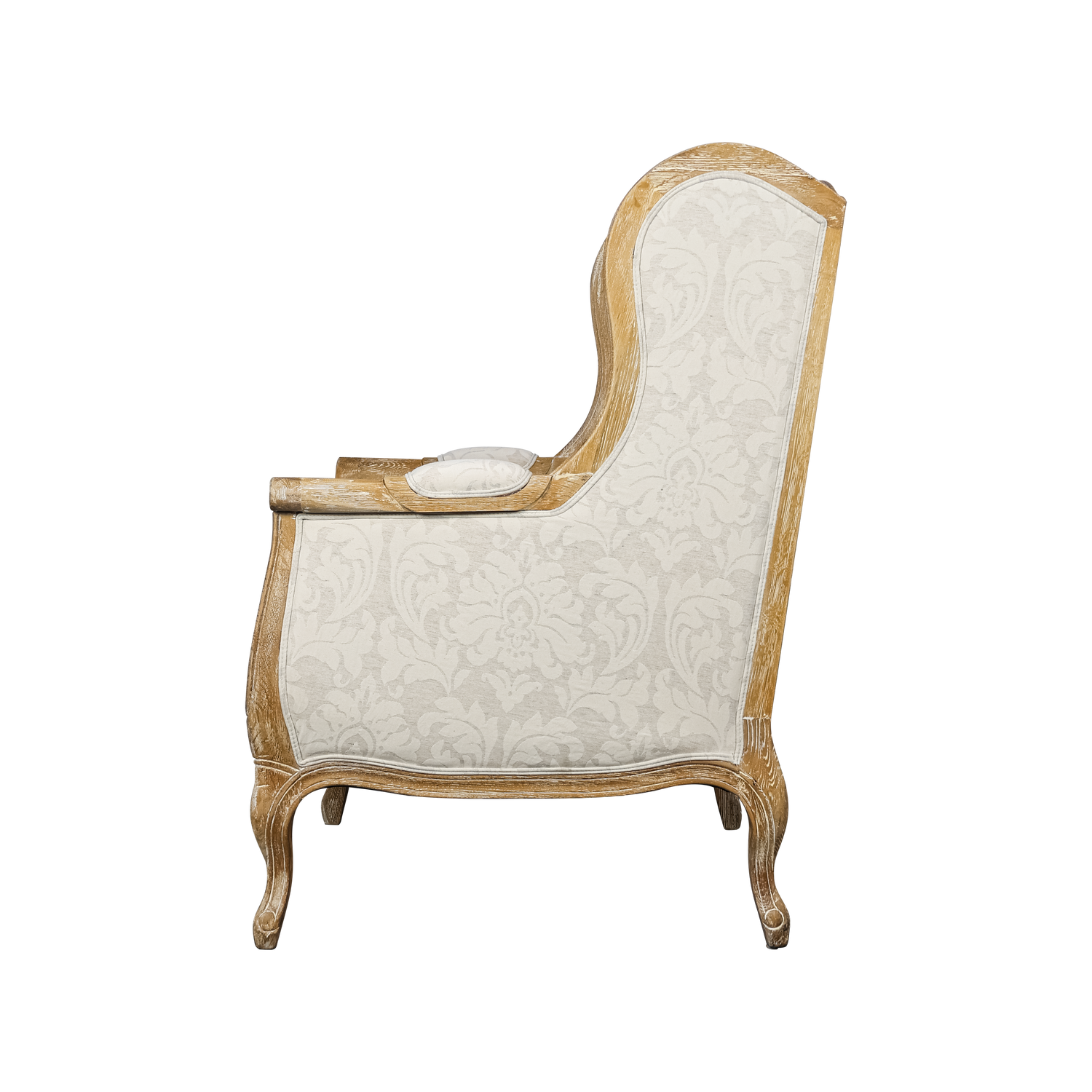 Ashwood Linen Chair – Strong Vintage Wood Design with Breathable Linen Upholstery - NEW ZEALAND BED COMPANY