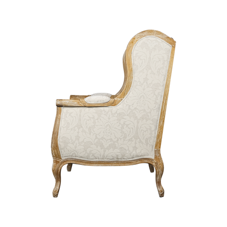 Ashwood Linen Chair – Strong Vintage Wood Design with Breathable Linen Upholstery - NEW ZEALAND BED COMPANY