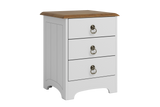 Calais - 3 Drawer Bedside drawers