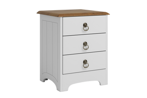 Calais - 3 Drawer Bedside drawers