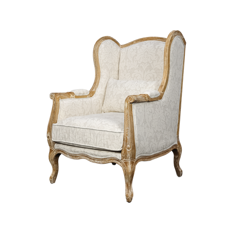 Ashwood Linen Chair – Strong Vintage Wood Design with Breathable Linen Upholstery