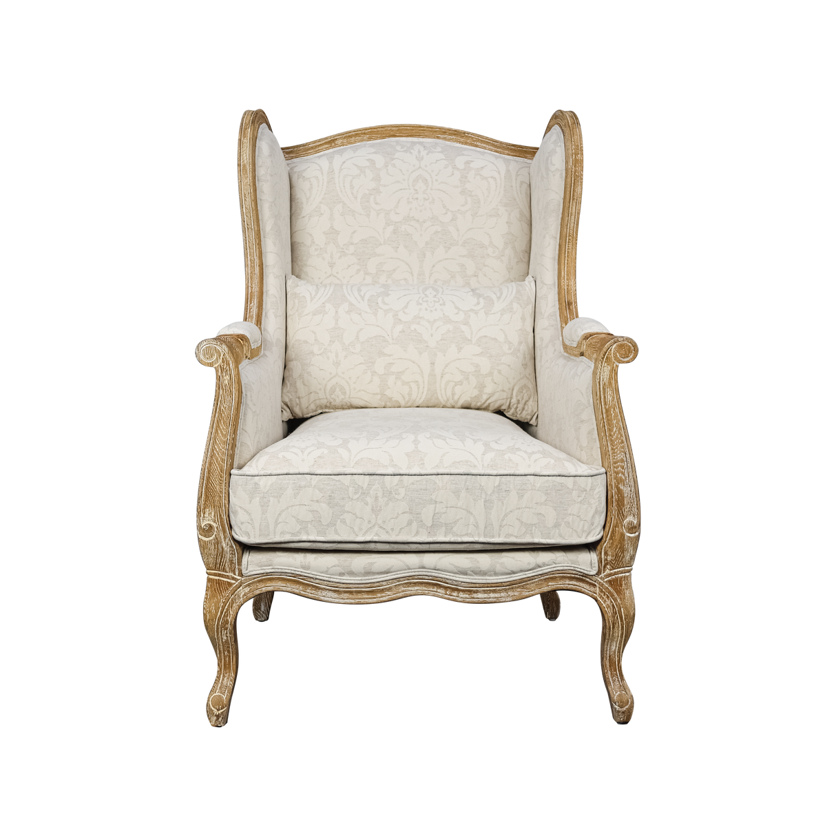 Ashwood Linen Chair – Strong Vintage Wood Design with Breathable Linen Upholstery