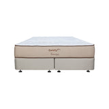 Beige and white mattress with 'Comfyzzz' branding on a white background