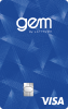 Gem Visa card on a white background